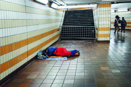 Homeless subway scaled