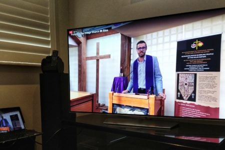 Picture of First livestream 4 1 in the page Coping with COVID-19: Rev Cameron McAdam