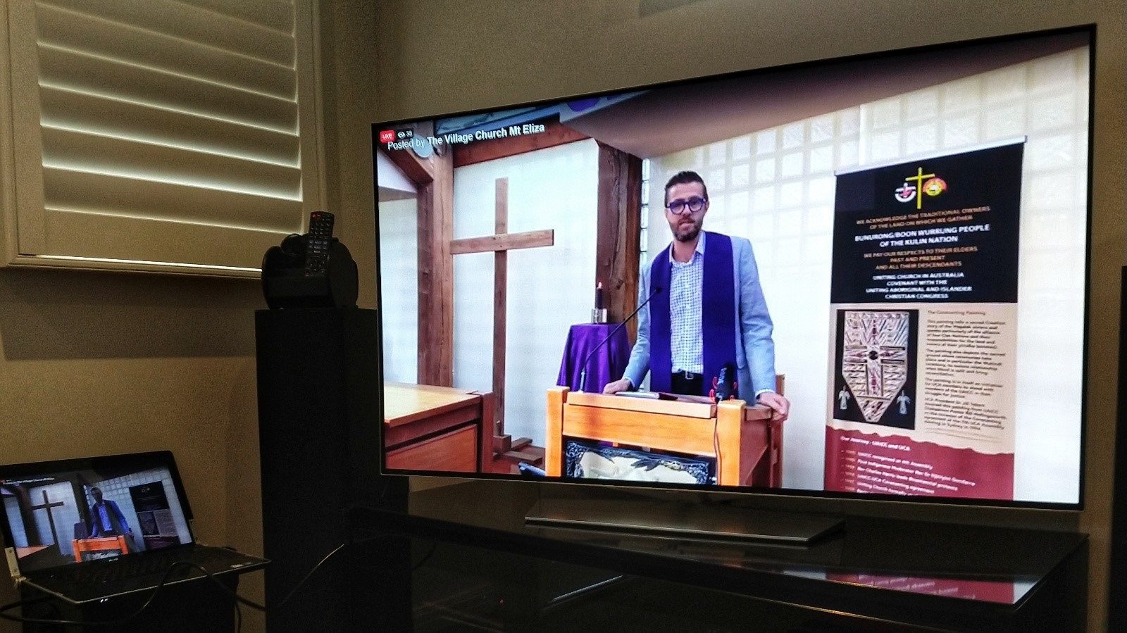 Picture of First livestream 4 1 in the page Coping with COVID-19: Rev Cameron McAdam