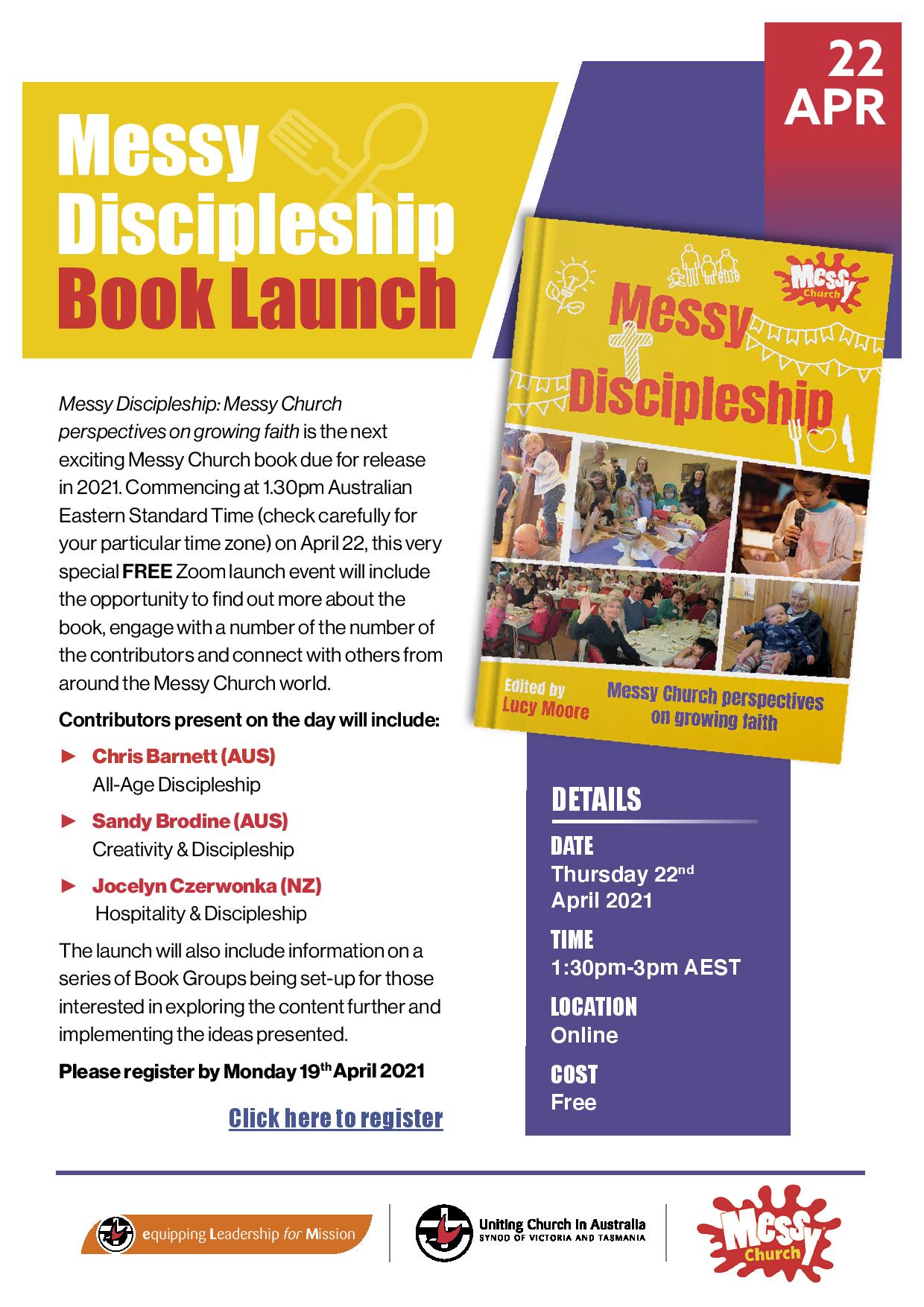 Picture of Messy discipleship book launch page 001 in the page Messy Discipleship - Online Book Launch