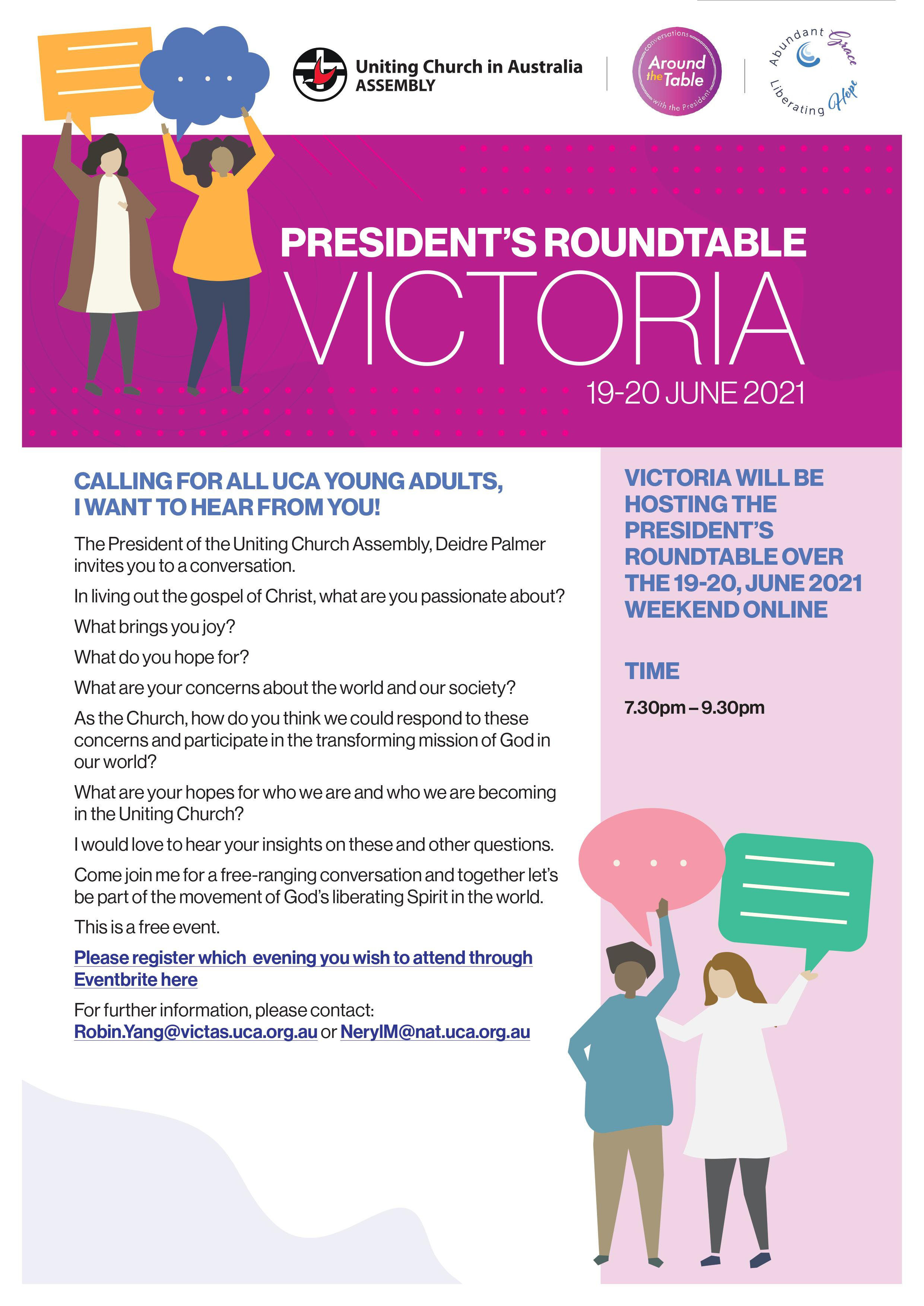 Picture of Updated flyer in the page President's Roundtable