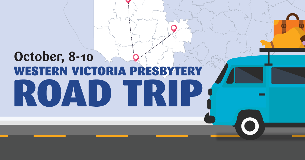 Picture of 1200x630 graphic wv in the page **POSTPONED: Western Victoria Presbytery Road Trip