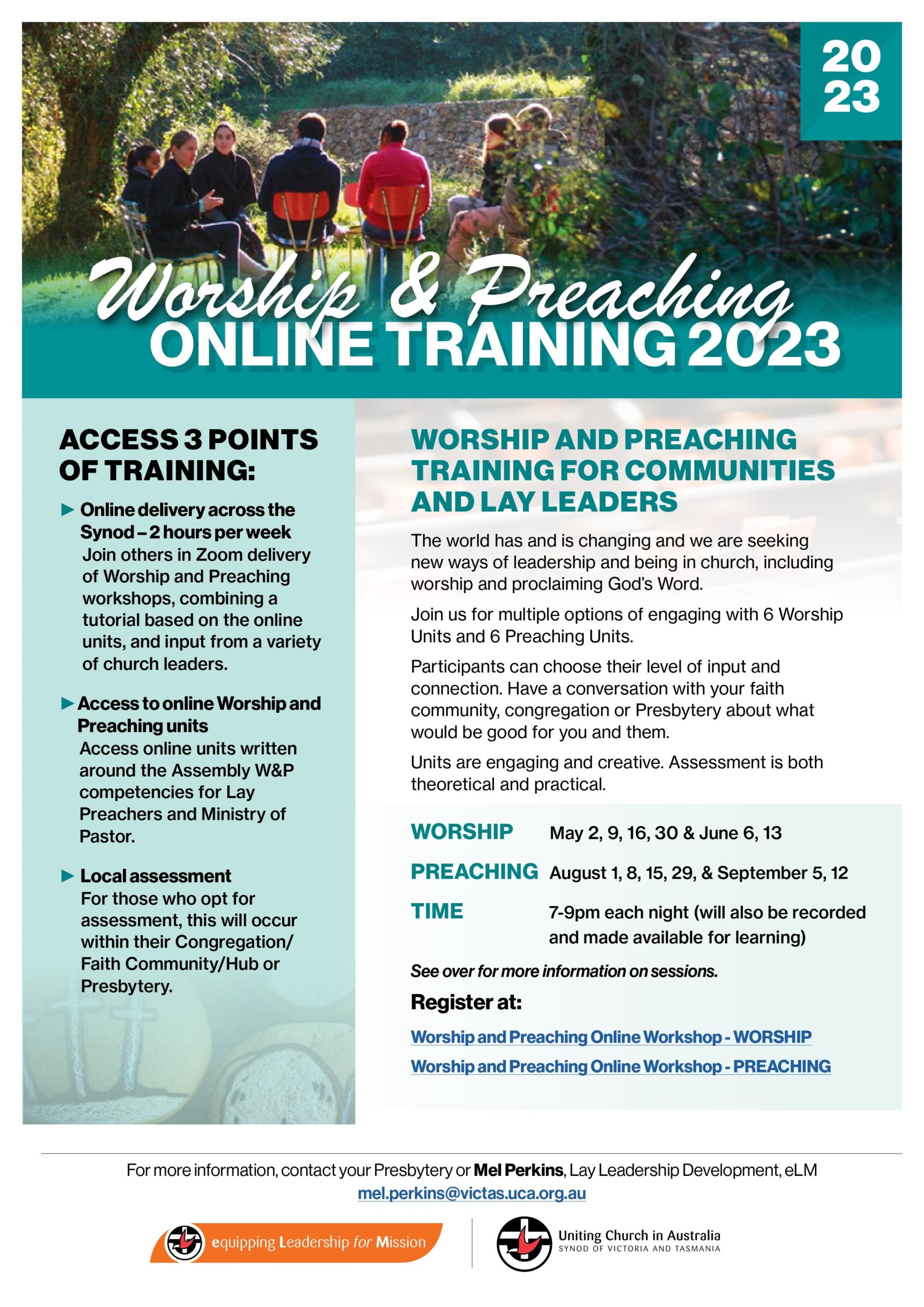 Worship and preaching online training 2023 flyer 1 scaled