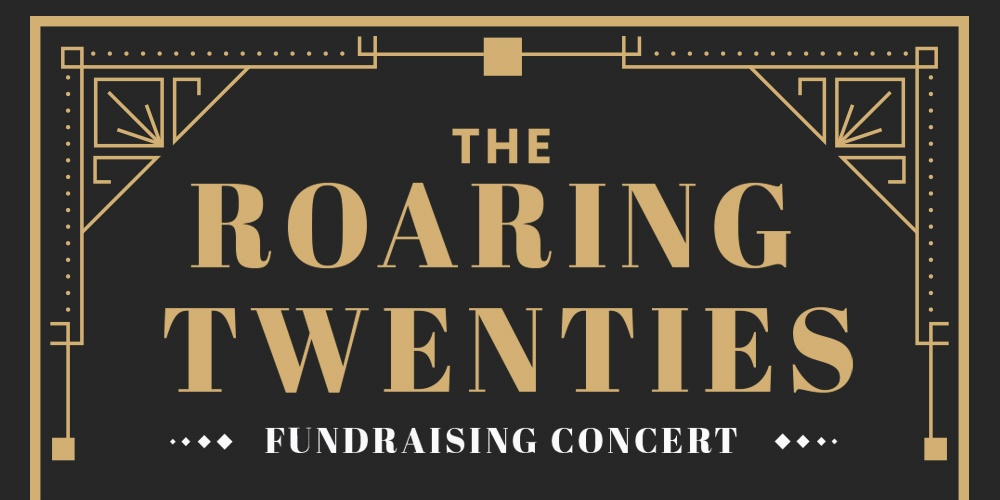 Picture of Roaring 20s banner in the page The Roaring Twenties Fundraising Concert