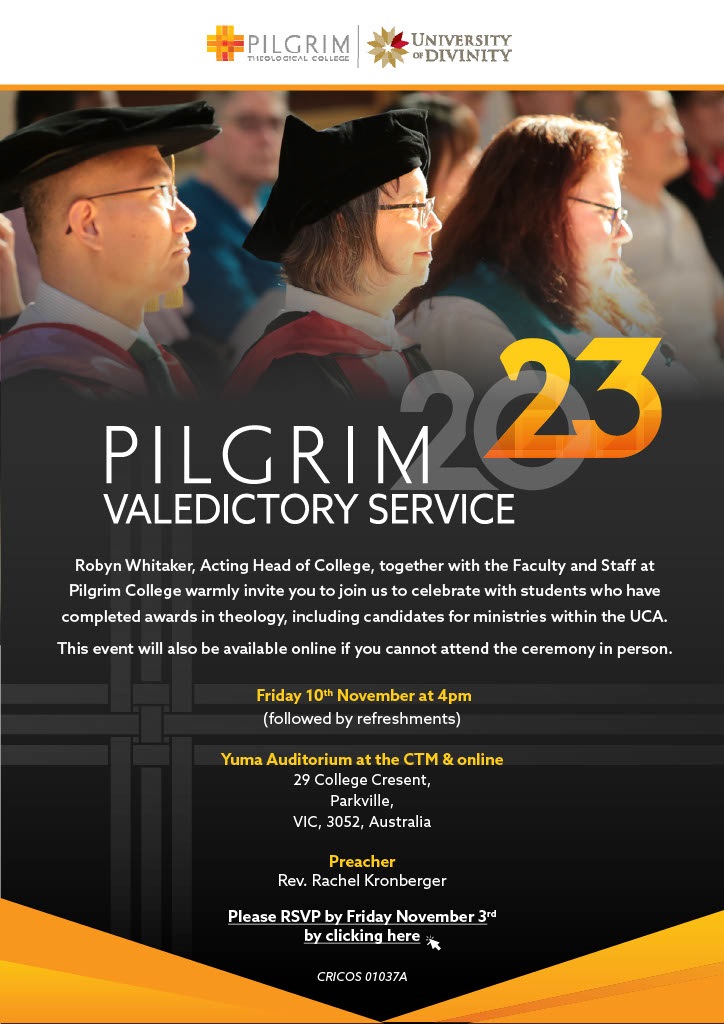 Picture of Valedictory invite in the page Pilgrim Valedictory 2023