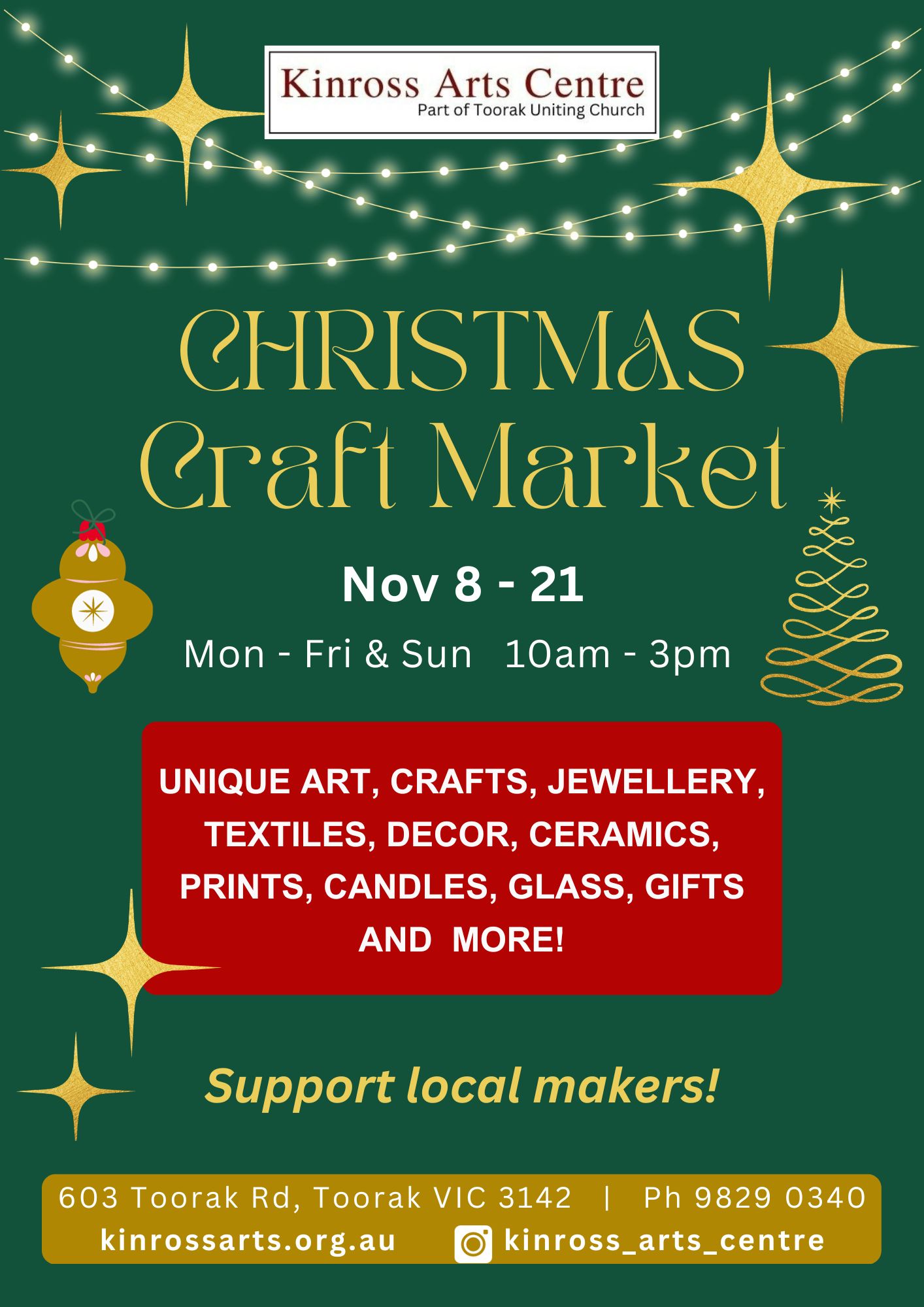 Picture of Christmas flyer 9 in the page Kinross Christmas Craft Market