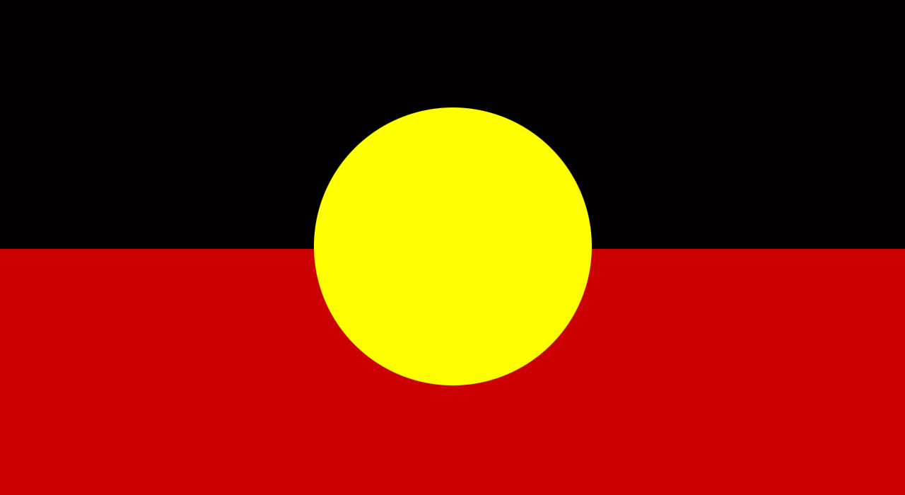 Picture of Aboriginal flag in the page Home
