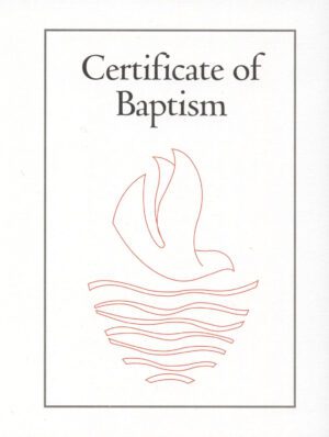 Picture of Baptism certificates in the page Baptism Certificates