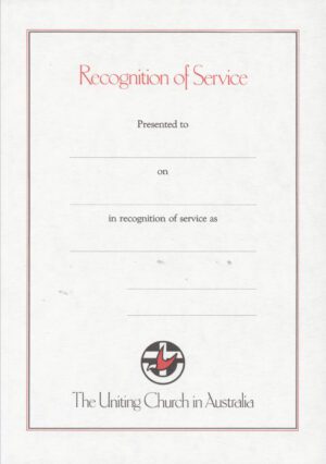 Picture of Recognition of service certificate in the page Recognition of Service Certificate