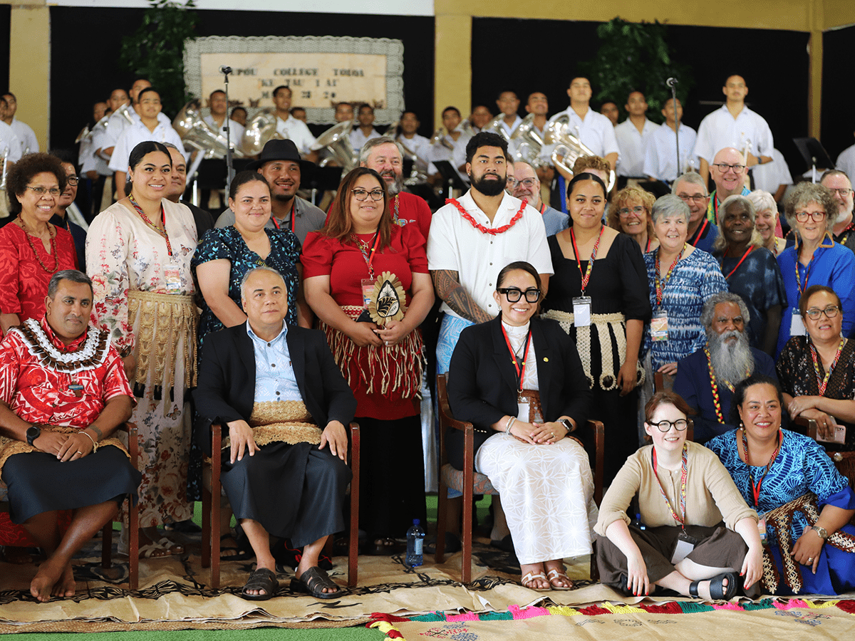 Picture of President s conference two in the page Weaving God's love in Tonga