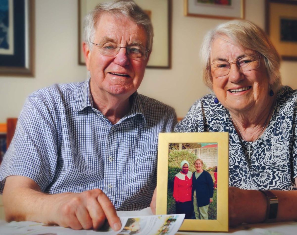 Picture of John and jenny five in the page Service to Zambia recognised
