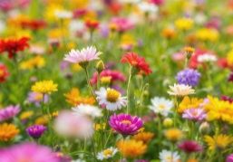 Picture of Colorful field flowers bloom in the page Seeing Possibility, Creating Connection